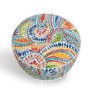 Outdoor Portable Pouffe with Multi Paisley Print - Inflatable  - Fortrose