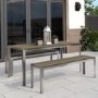 Table and Bench Garden Dining Set - 4 Seater  - Como