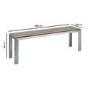 Table and Bench Garden Dining Set - 4 Seater  - Como