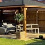 Table and Bench Garden Dining Set - 4 Seater  - Como