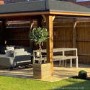 Table and Bench Garden Dining Set - 4 Seater  - Como