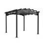 Outdoor 3x3m Aluminium Pergola with Retractable Canopy Roof  - Fortrose