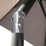 GRADE A2 - 3x3m Grey Square Cantilever Parasol with Base and Cover Included - Aspen Outdoor