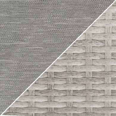 4 Seater Grey Rattan Garden Corner Sofa Set with Storage and Fire Pit Table