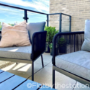 Rope Garden Sofa Set in Grey and Black  - Como