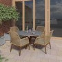 4 Seater Garden Dining Set in Rope - Aspen