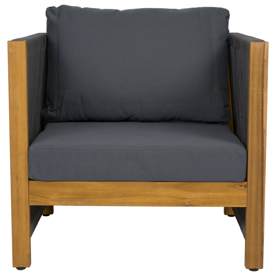 4 Seater Grey Rope Garden Sofa Set - Como