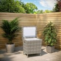 FTR095 Grey 31 Litre Rattan Single Cooler Box - Aspen