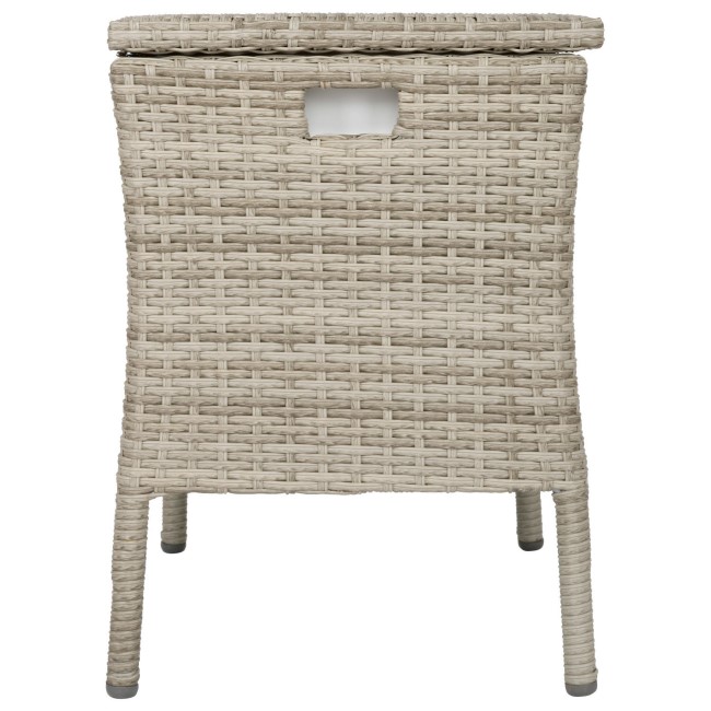 Grey 31 Litre Rattan Single Cooler Box - Aspen