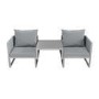 ONLY OPENED - 2 Seater Grey Garden Rattan Modular Bistro Set & Lounger - Fortrose
