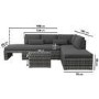 GRADE A1 - Grey Rattan Modular Garden Sofa Set and Table - Fortrose