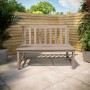 2 Seater Wooden Garden Bench - 110 x 85 cm - Como