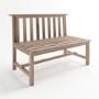 2 Seater Wooden Garden Bench - 110 x 85 cm - Como