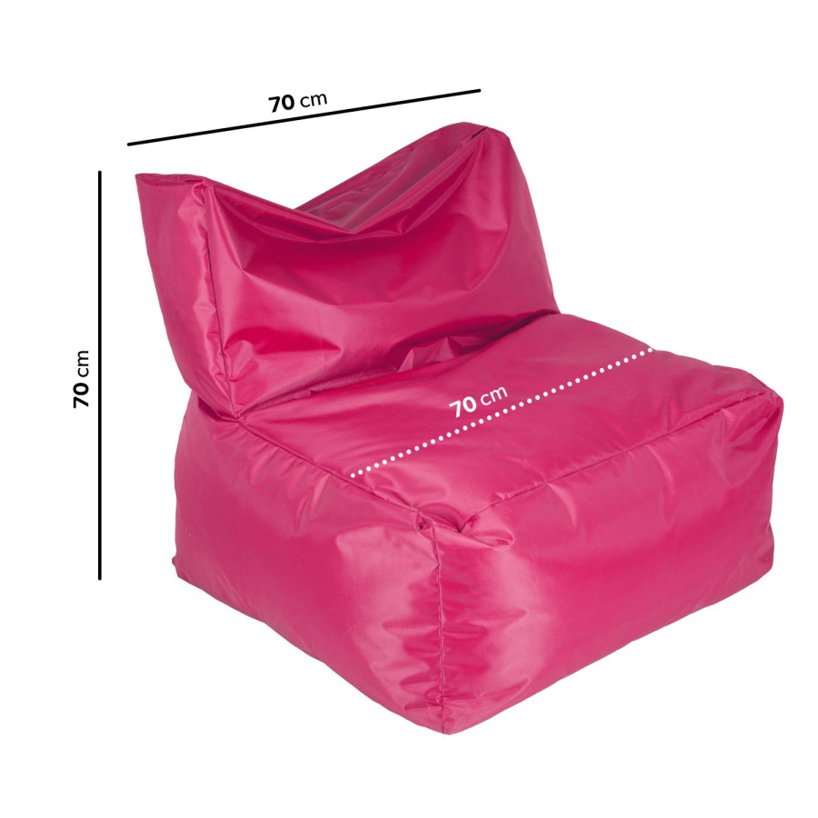 Pink Outdoor Water Resistant Bean Bag Chair - Como