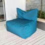 Blue Outdoor Water Resistant Bean Bag Chair - Como