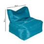 Blue Outdoor Water Resistant Bean Bag Chair - Como