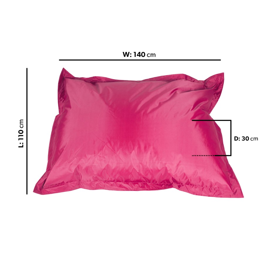 Pink Outdoor Water Resistant Bean Bag Lounger - Como