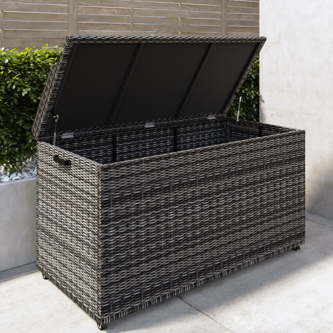 Large Water-resistant Wicker Storage Box for Outdoor UK