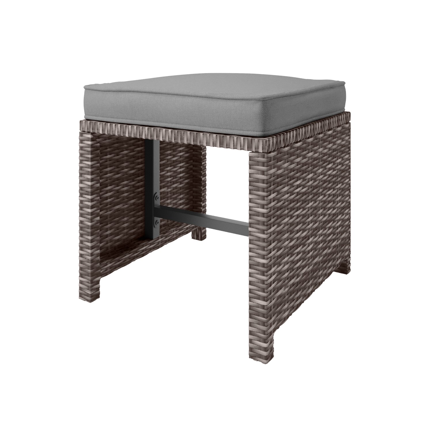 10 Seater Dark Grey Rattan Cube Garden Dining Set - Fortrose - Furniture123