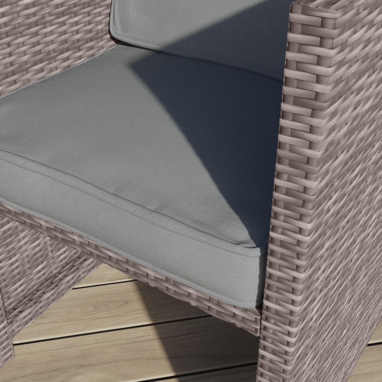 10 Seater Dark Grey Rattan Cube Garden Dining Set - Fortrose - Furniture123