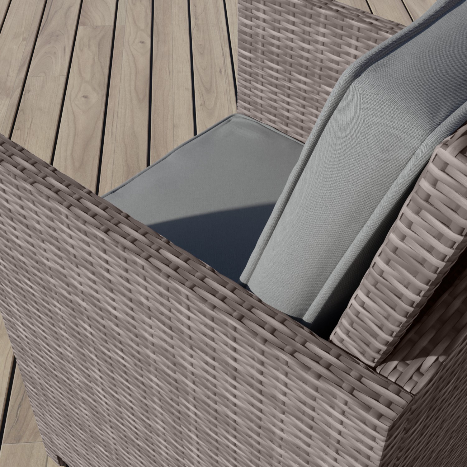 10 Seater Dark Grey Rattan Cube Garden Dining Set - Fortrose - Furniture123