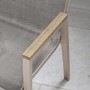 6 Seater Wood Effect & Aluminium Stackable Garden Dining Set - Como