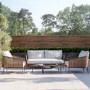 4 Seater Garden Sofa Set with Wicker Woven Chairs & 2 Tables - Como 