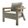 6 Seater Iroko Wood & Aluminium Garden Sofa Set - Como