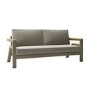 6 Seater Iroko Wood & Aluminium Garden Sofa Set - Como
