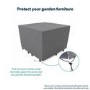 ONLY OPENED - Small Square Water Resistant Garden Furniture Cover with Drawstring -130x130x80cm