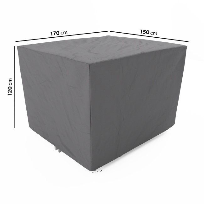 ONLY OPENED - Medium Rectangle Water Resistant Garden Furniture Cover with Drawstring -150x170x120cm