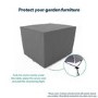 GRADE A1 - Large Square Water Resistant Garden Furniture Cover with Drawstring -230x230x90cm