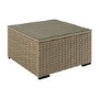 GRADE A1 - 6 Seater Neutral Rattan Garden Set with Beige Cushions and Coffee Table - Como