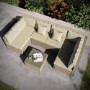 GRADE A1 - 6 Seater Neutral Rattan Garden Set with Beige Cushions and Coffee Table - Como