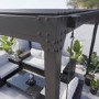 Heavy Duty Black Aluminium Pergola with Louvered Shutter Roof 3 x 3m - Como