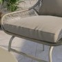 2 Seater Light Wicker Bistro Set With Table - Como