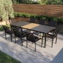 8 Seater Aluminum Extendable Dining Table with Matching Chairs - Aspen