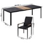 8 Seater Aluminum Extendable Dining Table with Matching Chairs - Aspen