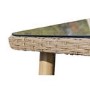 ONLY OPENED - Light Rattan 6 Seater Dining Set with Parasol