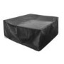 8 Seater Black Garden Corner Sofa Set with Rope Effect with Matching Dining Table - Parasol Included