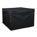 FTR219 130 x 130 x 80 cm Waterproof Black Outdoor Furniture Cover