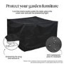 150 x 170 x 120 cm Waterproof Black Garden Furniture Cover