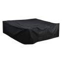 FTR222 230 x 230 x 90 cm Waterproof Black Outdoor Furniture Cover