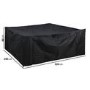80 x 250 x 320 cm Waterproof Black Garden Furniture Cover
