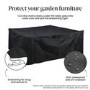 80 x 250 x 320 cm Waterproof Black Garden Furniture Cover