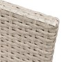 4 Seater Beige Rattan Cube Outdoor Dining Set with Parasol
