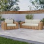 3 Seater Thick Rattan Armchair & Sofa Garden Set
