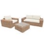 3 Seater Thick Rattan Armchair & Sofa Garden Set