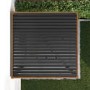 3 x 3m Heavy Duty Aluminium Wood Effect Louvred Pergola & 2 Textilene Side Panels