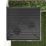 3 x 3m Heavy Duty Aluminium Charcoal Louvred Pergola with Solar LED Lighting & 2 Textilene Side Panels